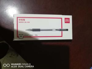 得力S760子弹头中性笔芯（红）